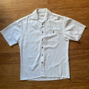 Campia Moda white short sleeve button up shirt